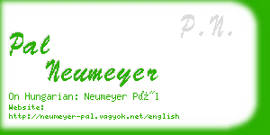 pal neumeyer business card